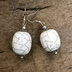 Howlite Bead Earring, Assorted Colors