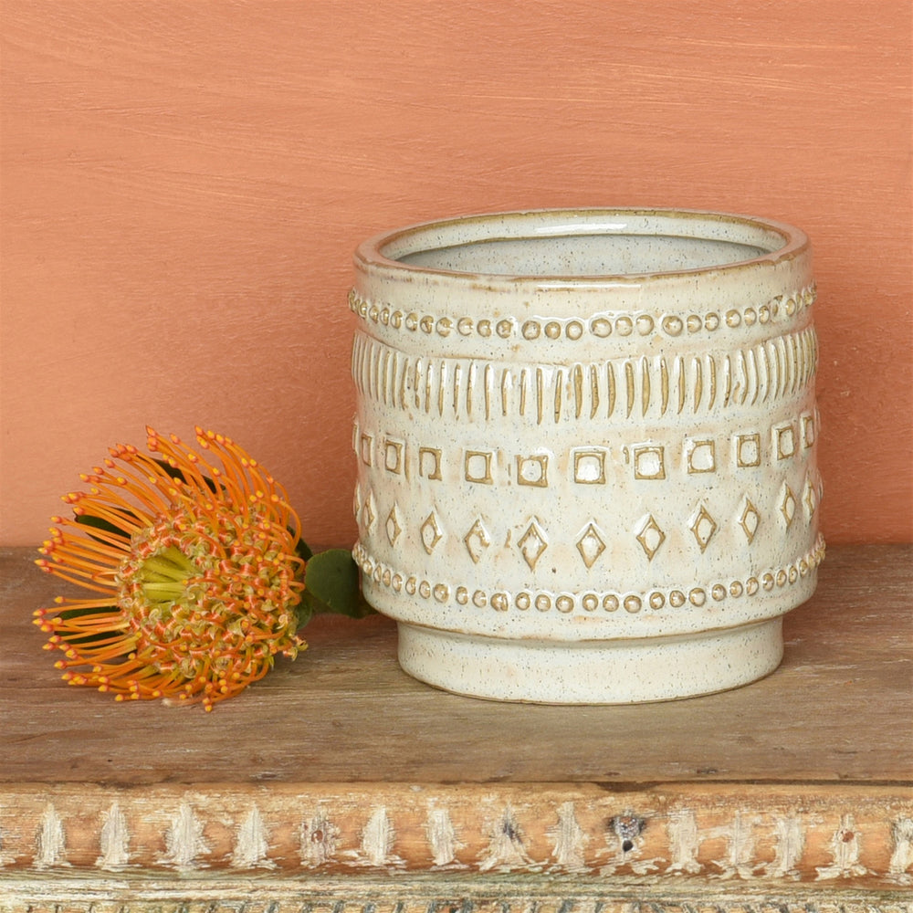 Patterned Cachepot, Assorted Sizes