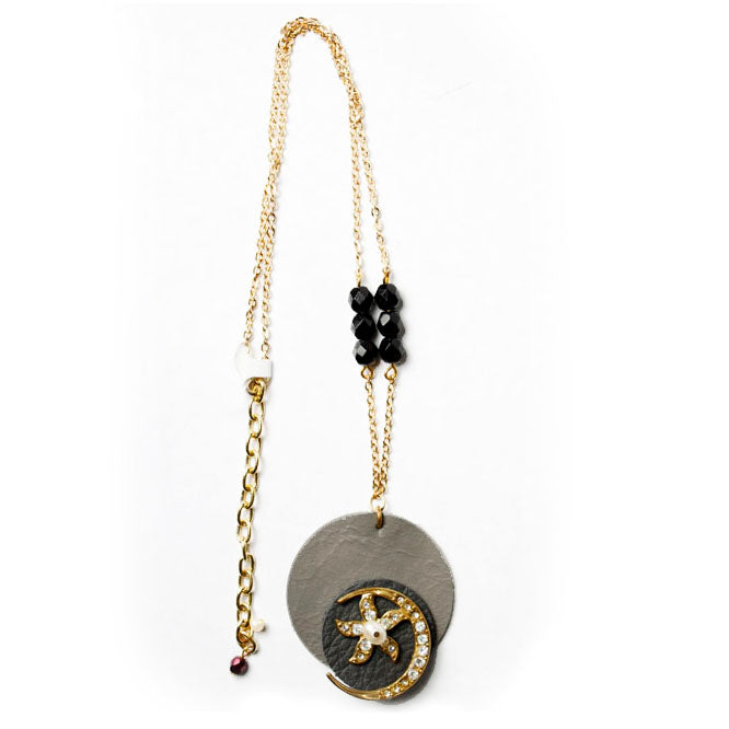 Metal Monk Upcycled Moon Necklace – Culture Couture