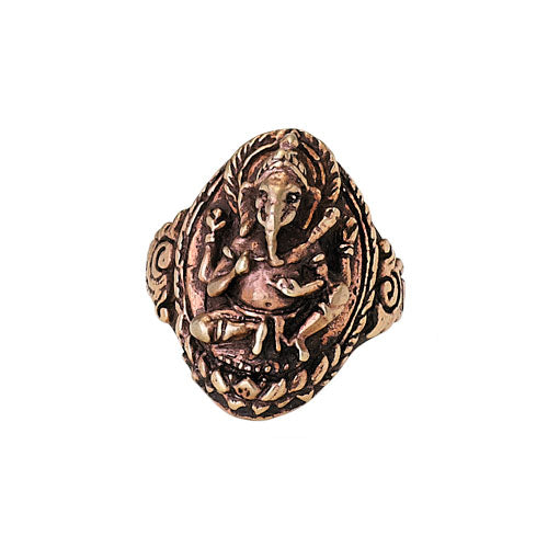 Ganesha Copper Ring