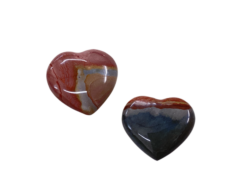 Polychrome Jasper Carved Heart