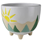 Mountainscape Cachepot 6"