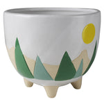 Mountainscape Cachepot 6"