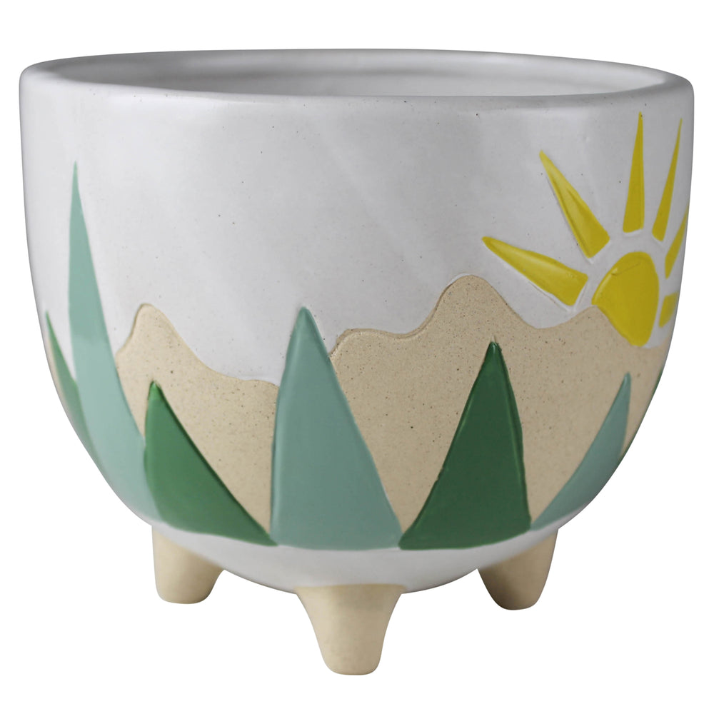 Mountainscape Cachepot 6"