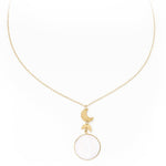 Fair Trade Moon Phase Mother of Pearl Necklace