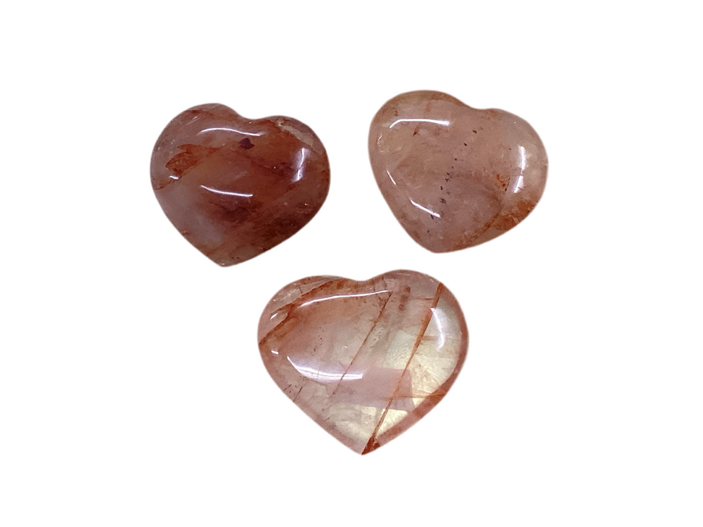 Hematoid Quartz Carved Heart