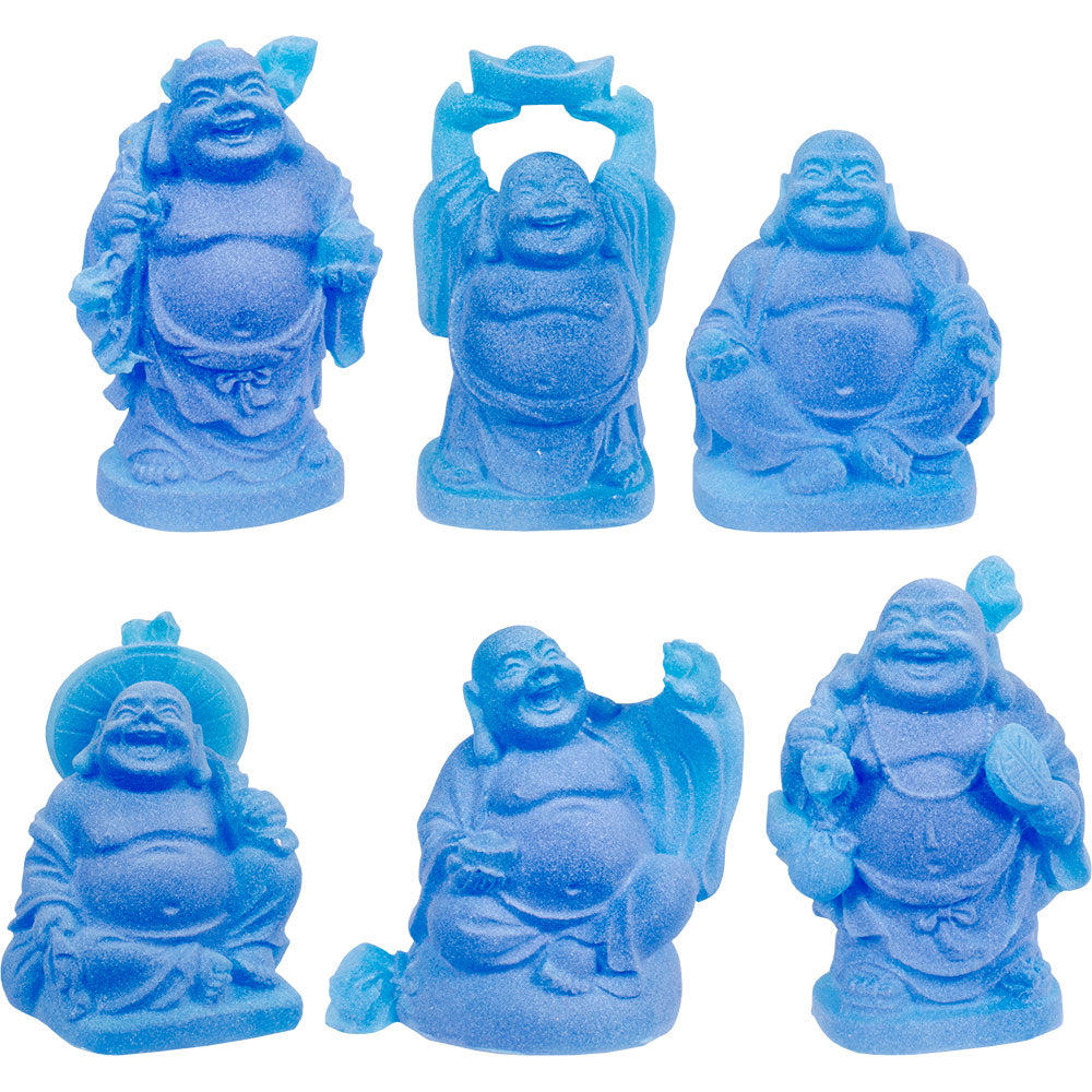 Laughing Buddha 1” Frosted Colors, Assorted