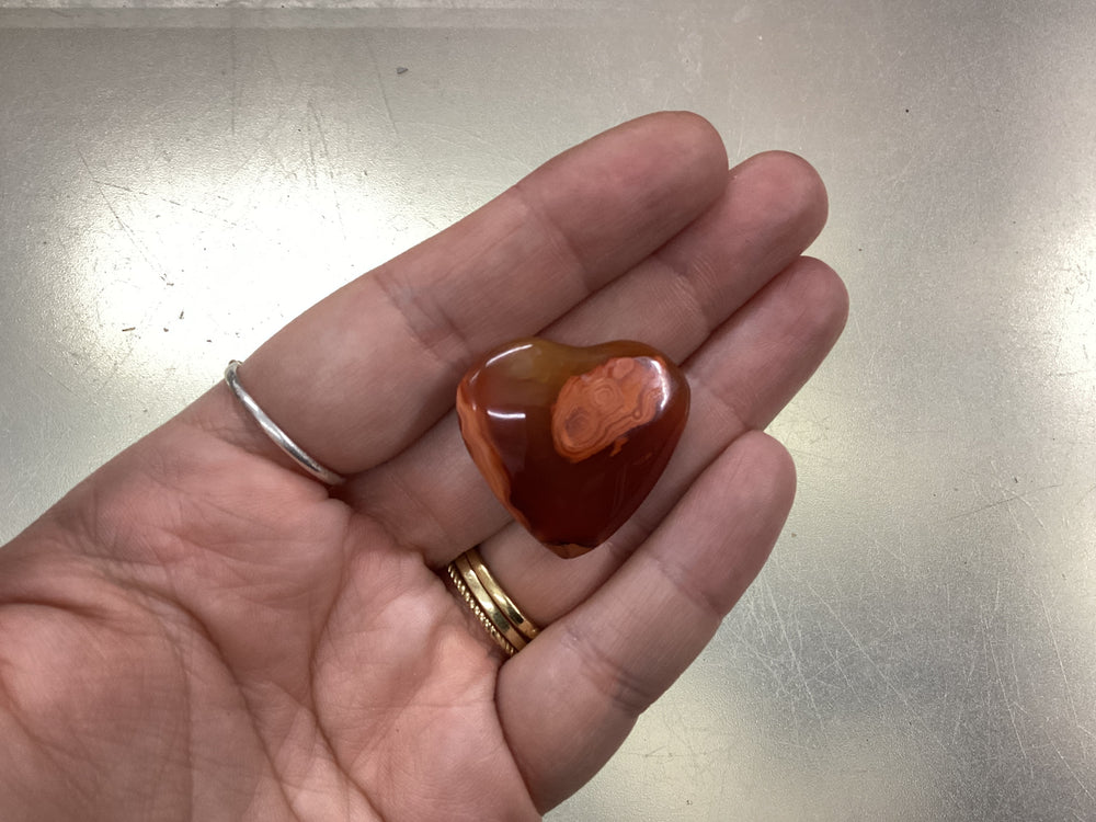 Carnelian Carved Heart