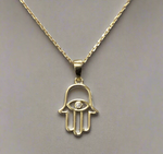 Sterling & Gold Hamsa Necklaces