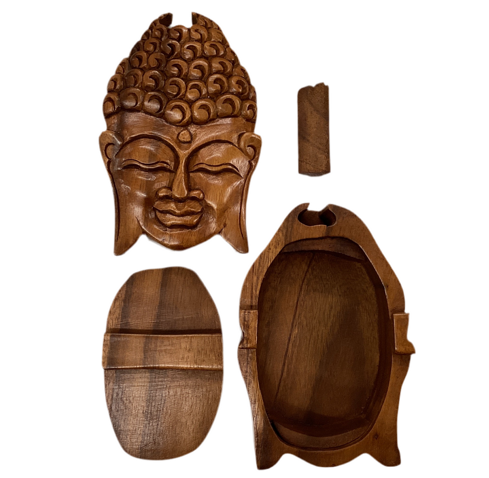 Wood Buddha Puzzle Box