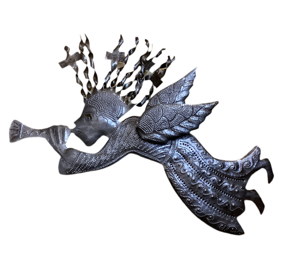 Haitian Metal Angel Wall Hanging