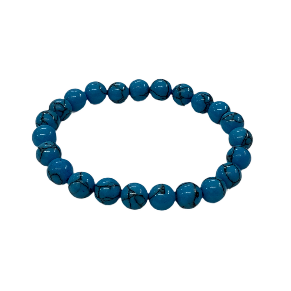 Reconstituted Turquoise 8mm Bracelet