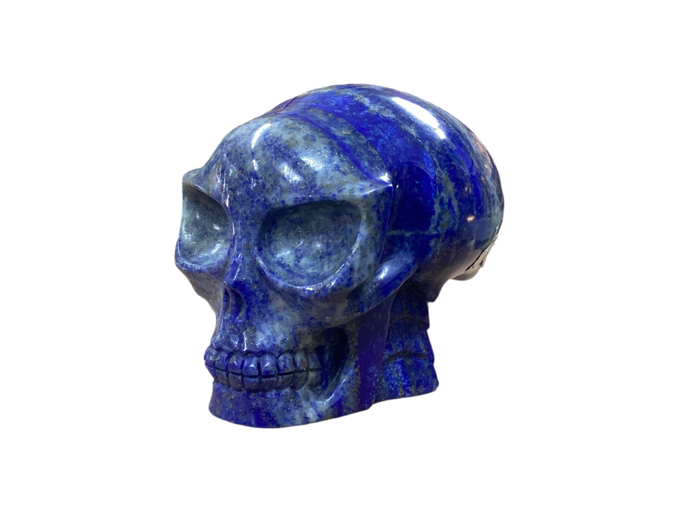 Lapis Lazuli Carved Crystal Skull