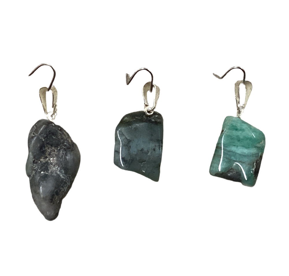 Emerald Tumbled Stone Pendant