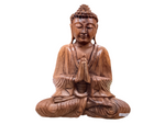 Buddha Hand-Carved Wood 8.5”