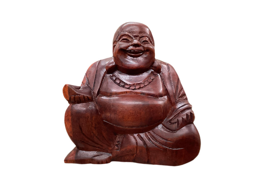 Buddha Hand-Carved Wood Statue, Assorted