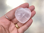 Clear Quartz Carved Heart 1.5"