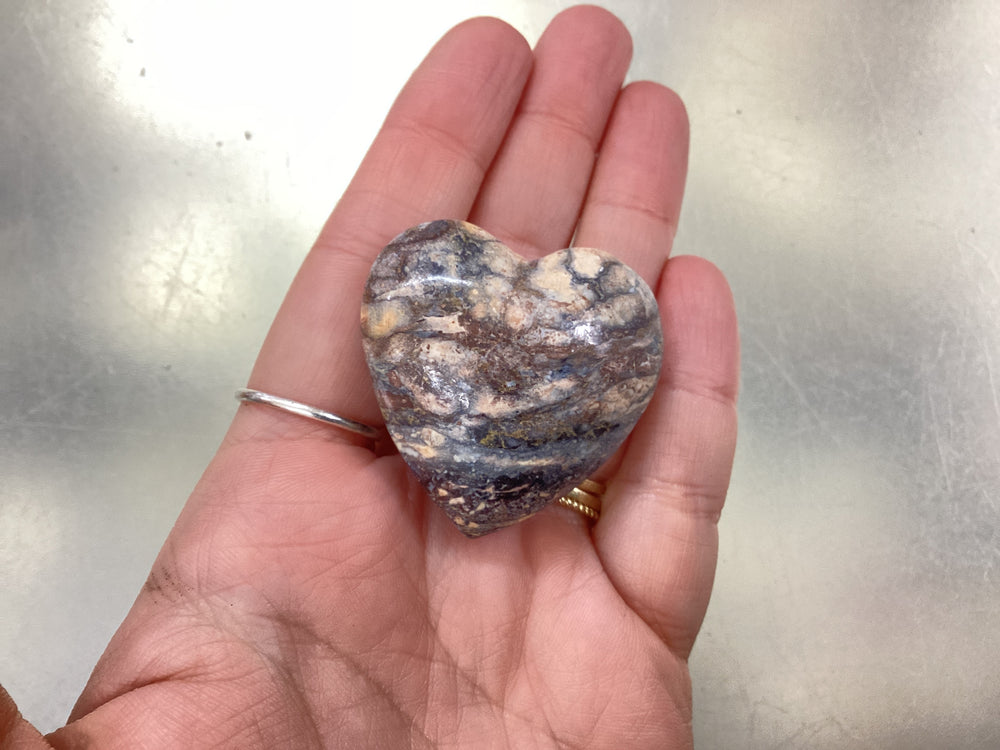 Batik Jasper Carved Heart