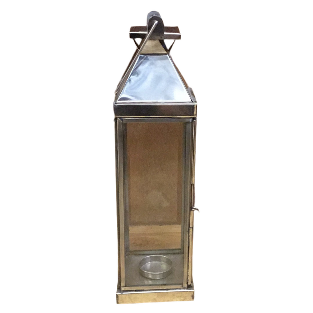 Silver Glass Lantern