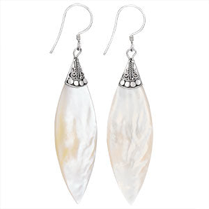 Mother of Pearl and Silver Earring