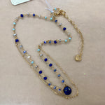 Lapis Lazuli Mixed Stone Layer Necklace