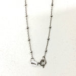 Sterling Silver Oxidized Disk Chain 18" & 20"