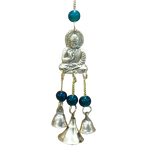 Buddha, Laxmi Chime Green Beads