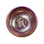 Fuschia Brass Singing Bowl, 4.25”