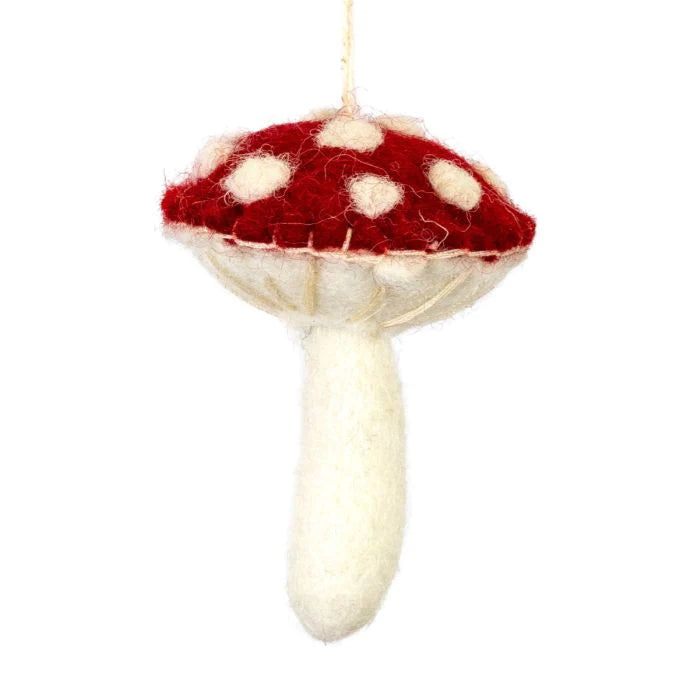 Fair Trade Wild Mushroom Ornament