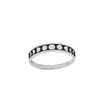 Moon Phases Band Silver Ring