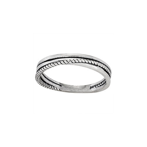 Twist Braid Silver Ring