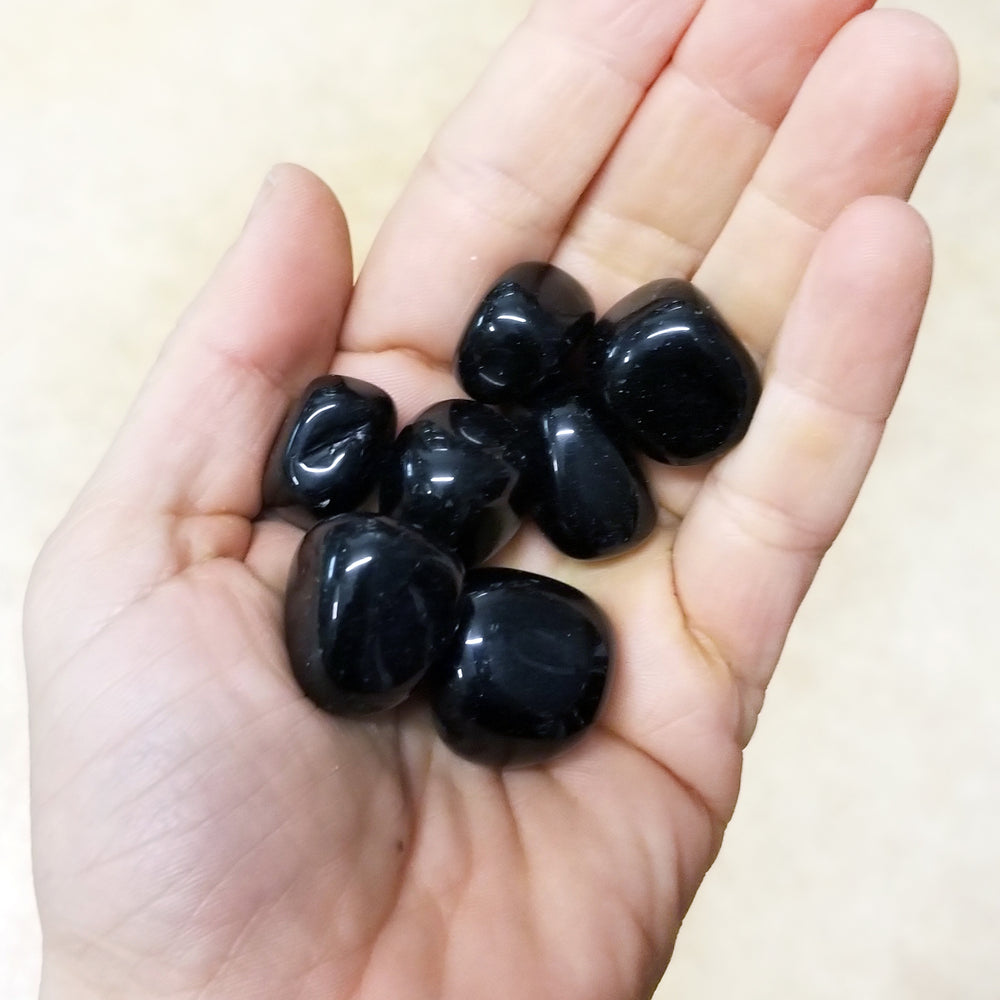 Tumbled Stone Black Obsidian