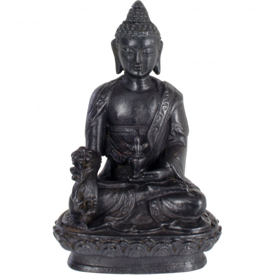 Buddha Sitting Black 4”