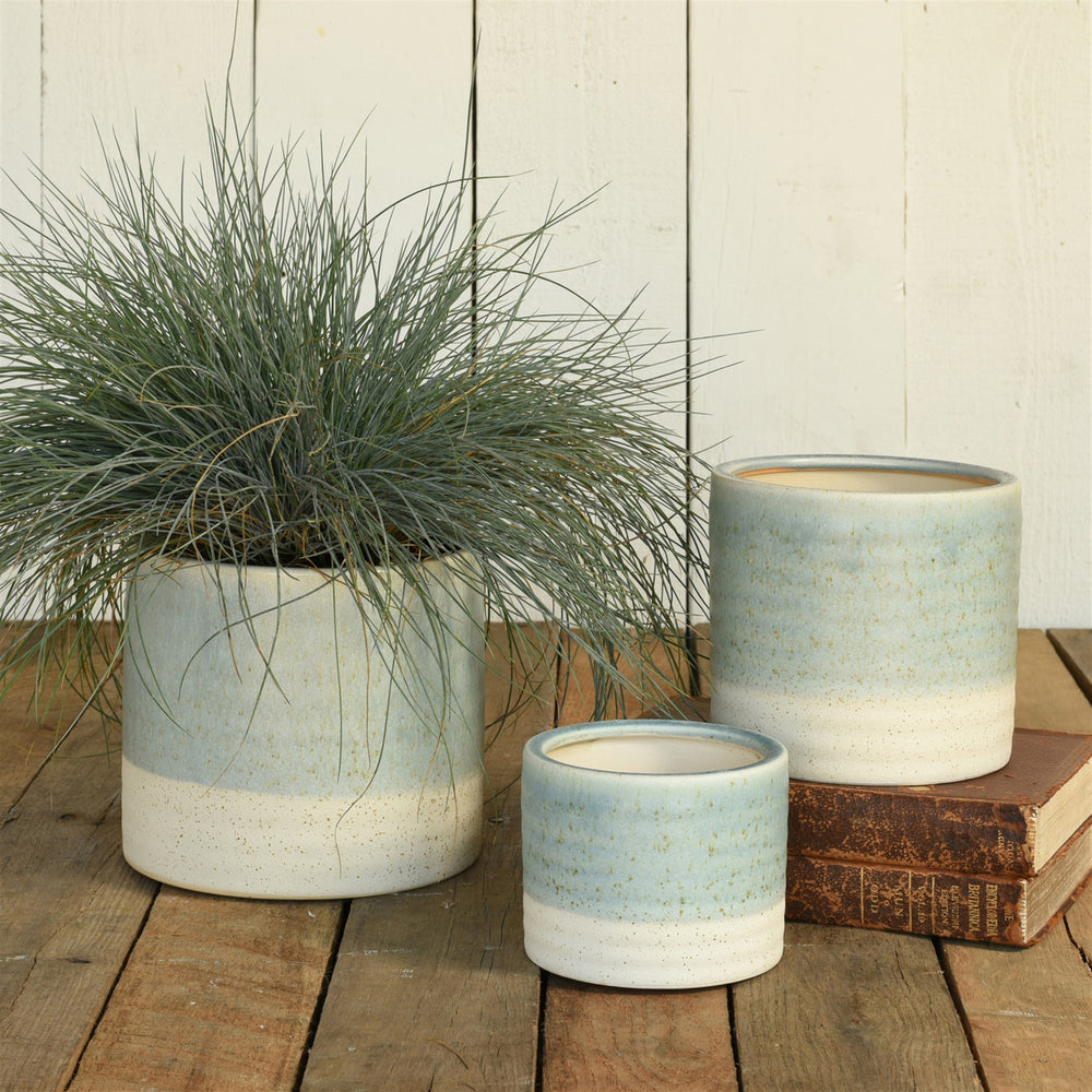 Blue and White Planter, Assorted Sizes