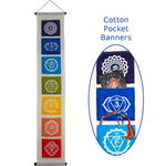 Cotton Chakra Pocket Banner, Assorted Colors