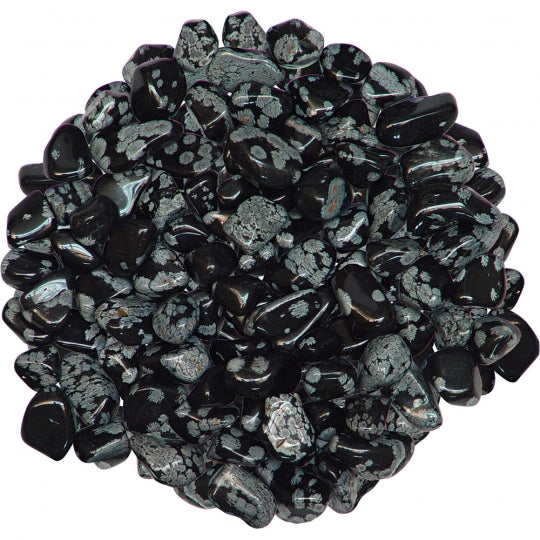 Tumbled Stone Snowflake Obsidian