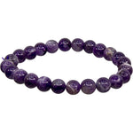 Chevron Amethyst 8mm Bracelet