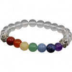 Chakra and Assorted Stone 8mm Bracelet