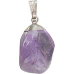 Amethyst & White Metal Pendant