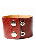 Enamel Disk Taupe Cuff