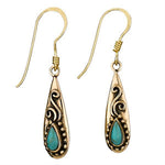Turquoise & Bronze Earring