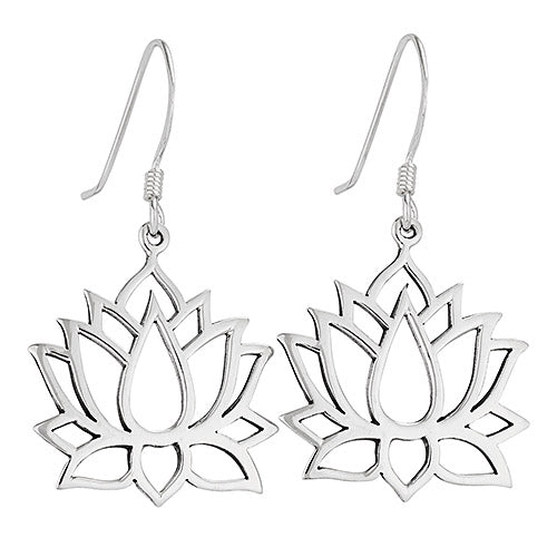 Lotus Silver Earring