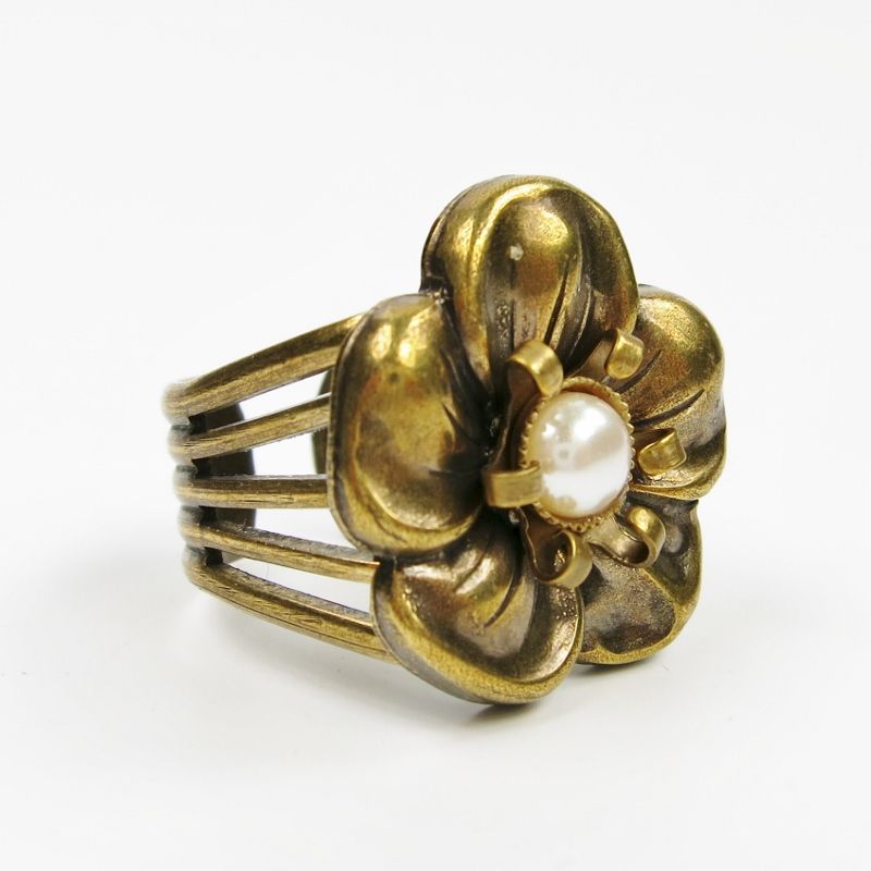 Brass Flower Ring
