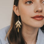 Fair Trade Leaf Drop Earrings
