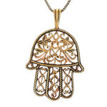 Bronze Hamsa Necklace