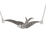 Flying Sparrow Silver Necklace