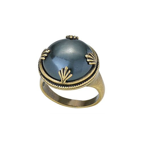 Hematite & Bronze Ring