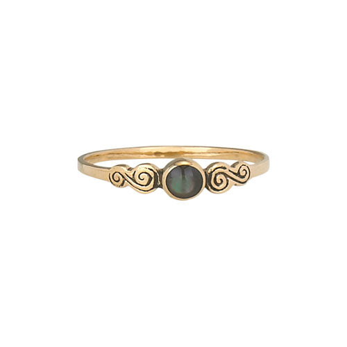 Mother of Pearl Bronze Ring