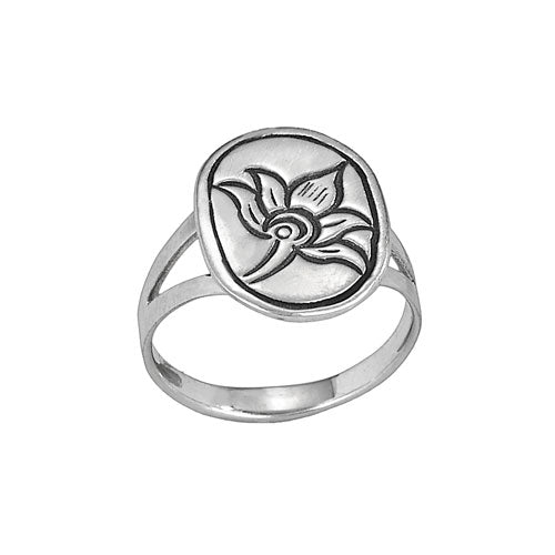 Lotus Silver Ring