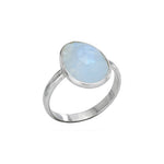 Moonstone Free Form Silver Ring